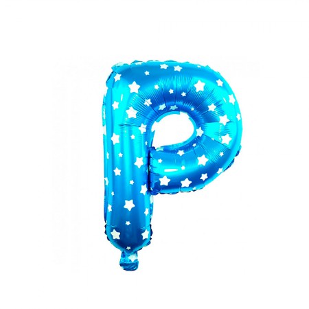 Foto do Produto Balao Letra P Azul 16 Polegadas