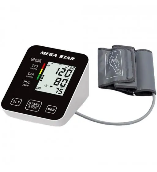 Foto do Produto MEGASTAR TOMA PRESION DIGITAL HT563 BRAZO NEGRO/BLANCO