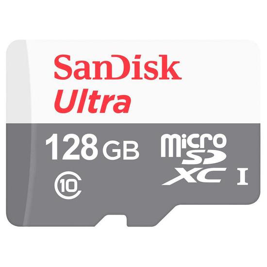 Foto do Produto Cartão de Memória Sandisk Ultra Micro SDXC 128GB Classe 10