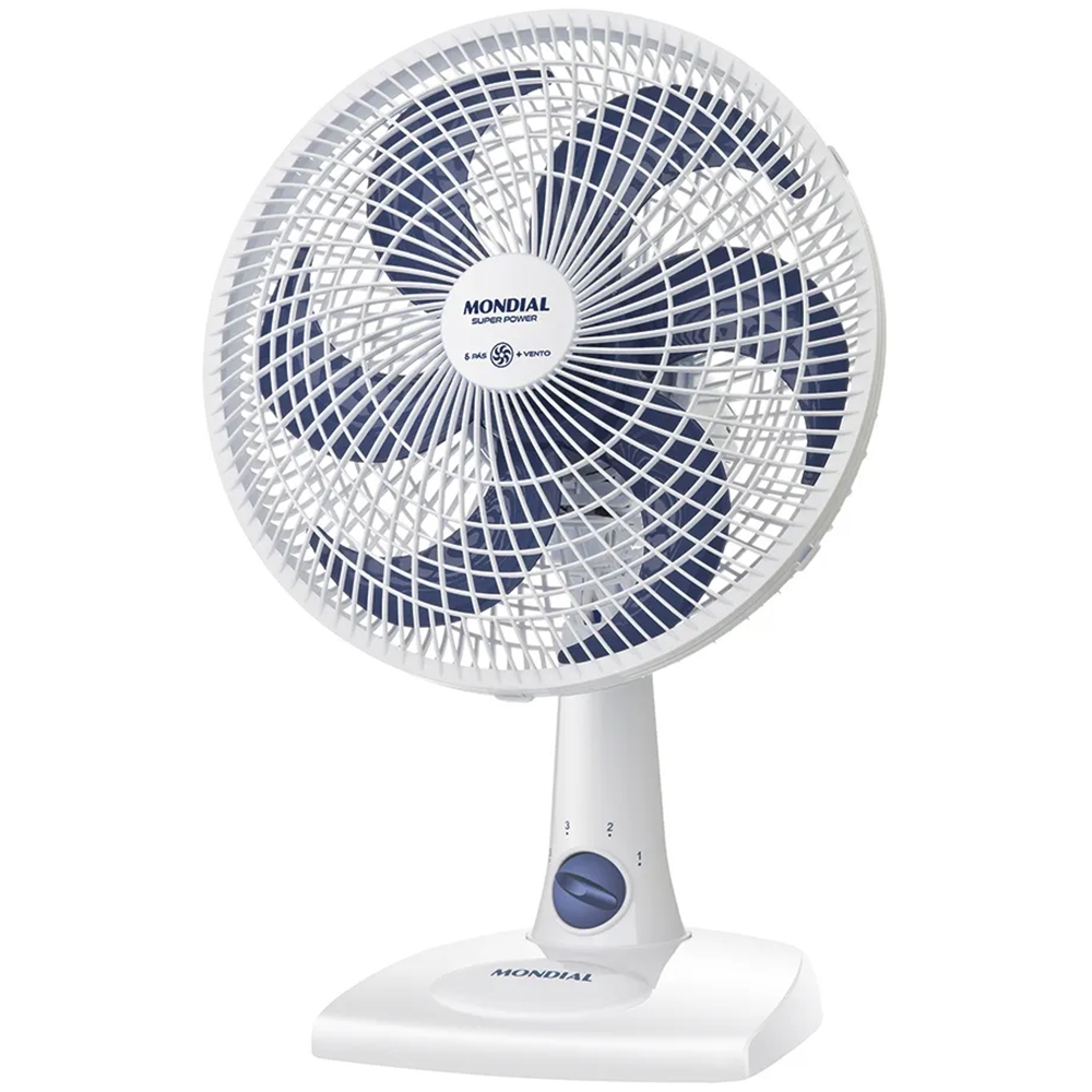 Foto do Produto Ventilador de Mesa Mondial Super Power VSP-30-W - 55W - 30cm - 220V - 50/60Hz - Branco