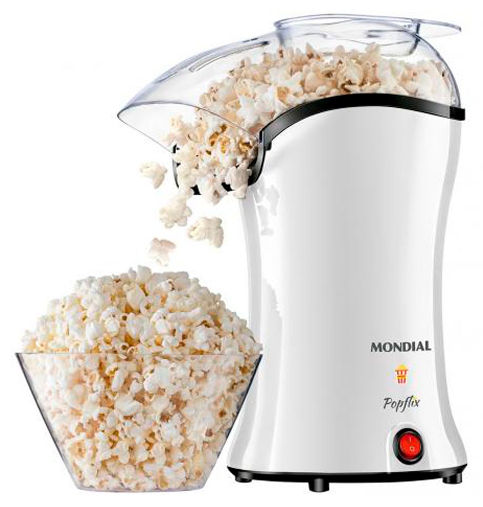Foto do Produto Pipoqueira Elétrica Mondial Popflix PP-04 - 1200W - 110V/60Hz - Branco
