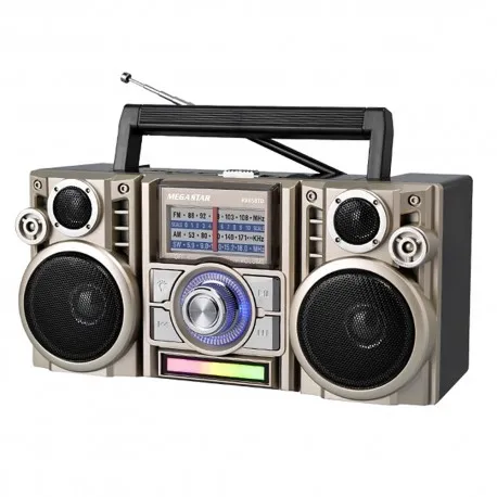 Foto do Produto MEGASTAR RADIO PORTATIL RX65BTD AM/FM/USB/BLT