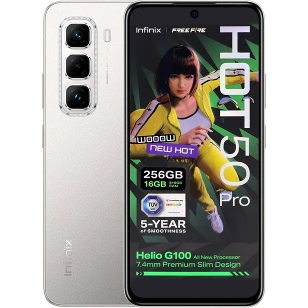 Foto do Produto INFINIX CEL HOT 50PRO+ X6880 6.78" DS LTE 33W 8/256GB PURPLE