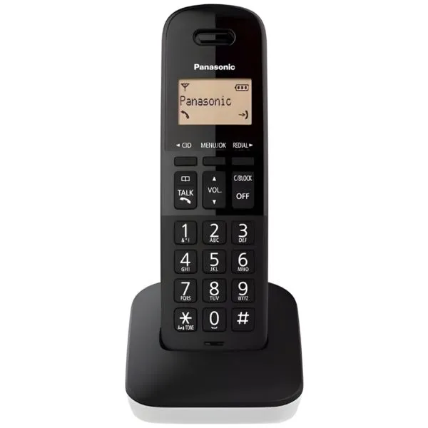 Foto do Produto PANASONIC TELEFONO INALAMBRICO KX-TGB310LAW 1 BASE BIVOLT NEGRO/BLANCO