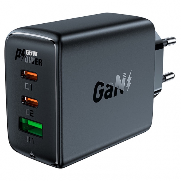 Foto do Produto CARREGADOR ACEFAST A41 65W USB-A + USB-C X2 BLACK