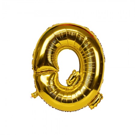 Foto do Produto Balao Letra Q Dourado 16 Polegadas