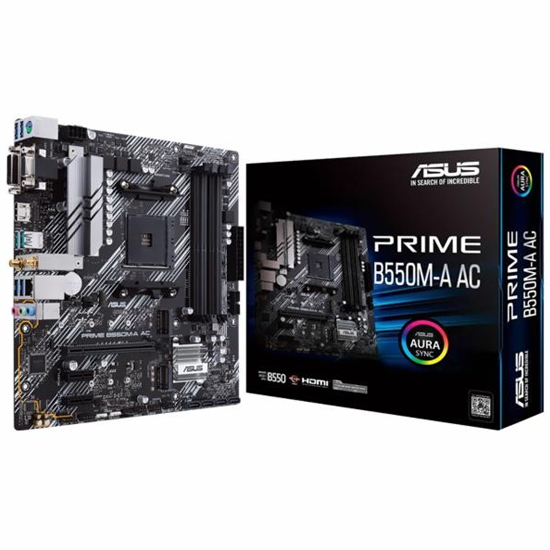 Foto do Produto Placa Mãe Asus Prime B550M-A AC AMD Soquete AM4