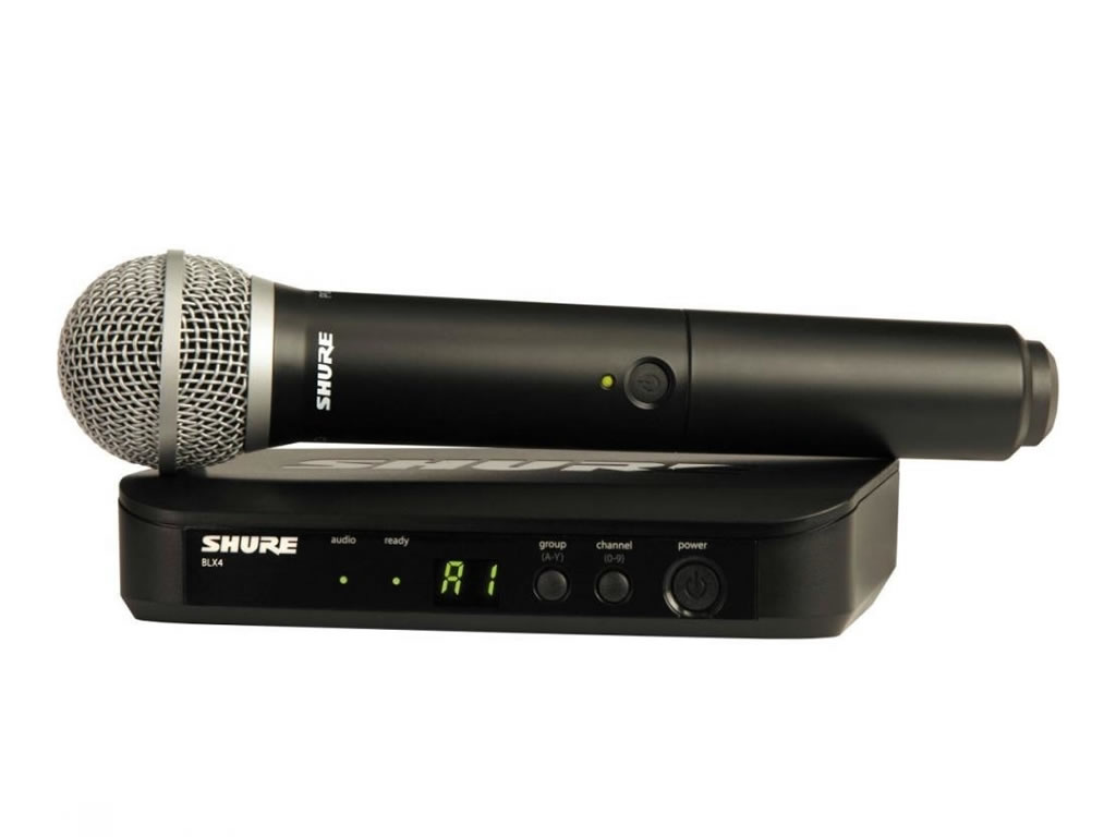 Foto do Produto MICROFONE SEM FIO SHURE BLX24/SM58-J10