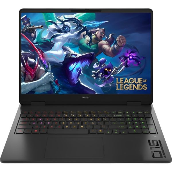 Foto do Produto NB GAMING HP OMEN 16-AP0053DX R9-8940HX 2.4GHZ/ 32GB/ 1TB SSD/ 16 IPS WUXGA 144HZ/ RTX5060 8GB/ RJ-45/ BACKLIT KEYBOARD/ SHADOW BLACK/ W11H