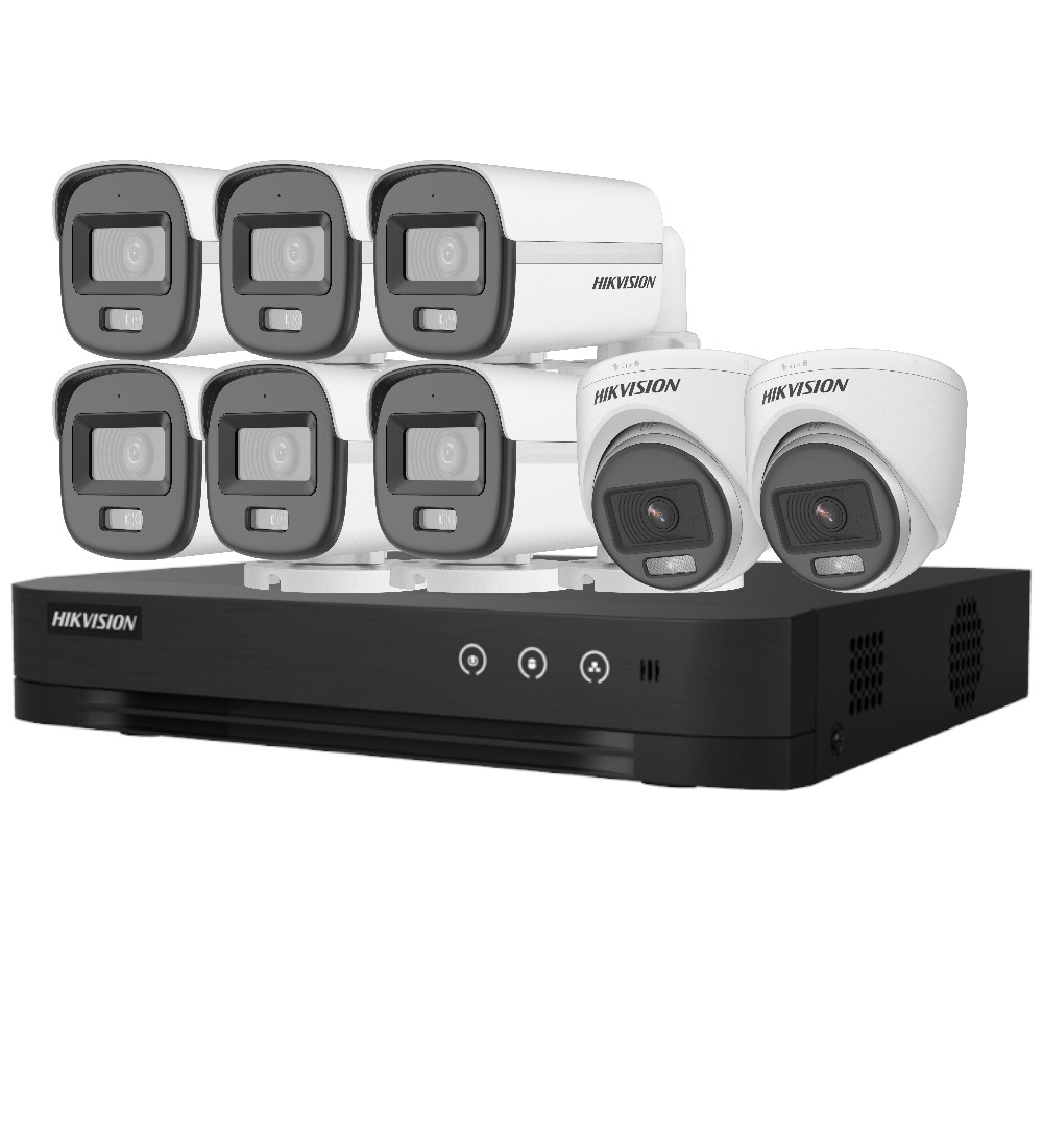 Foto do Produto HIKVISION KIT DVR 08CH KIT-7208HGHI-8CAM/CV