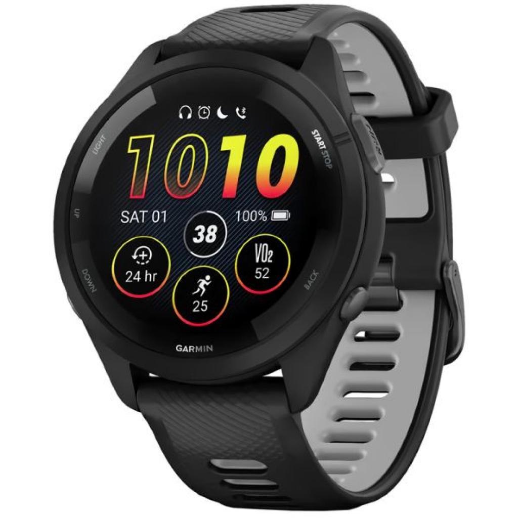 Foto do Produto Relogio Garmin Forerunner 265 Black Powder Gray (010-02810-10)