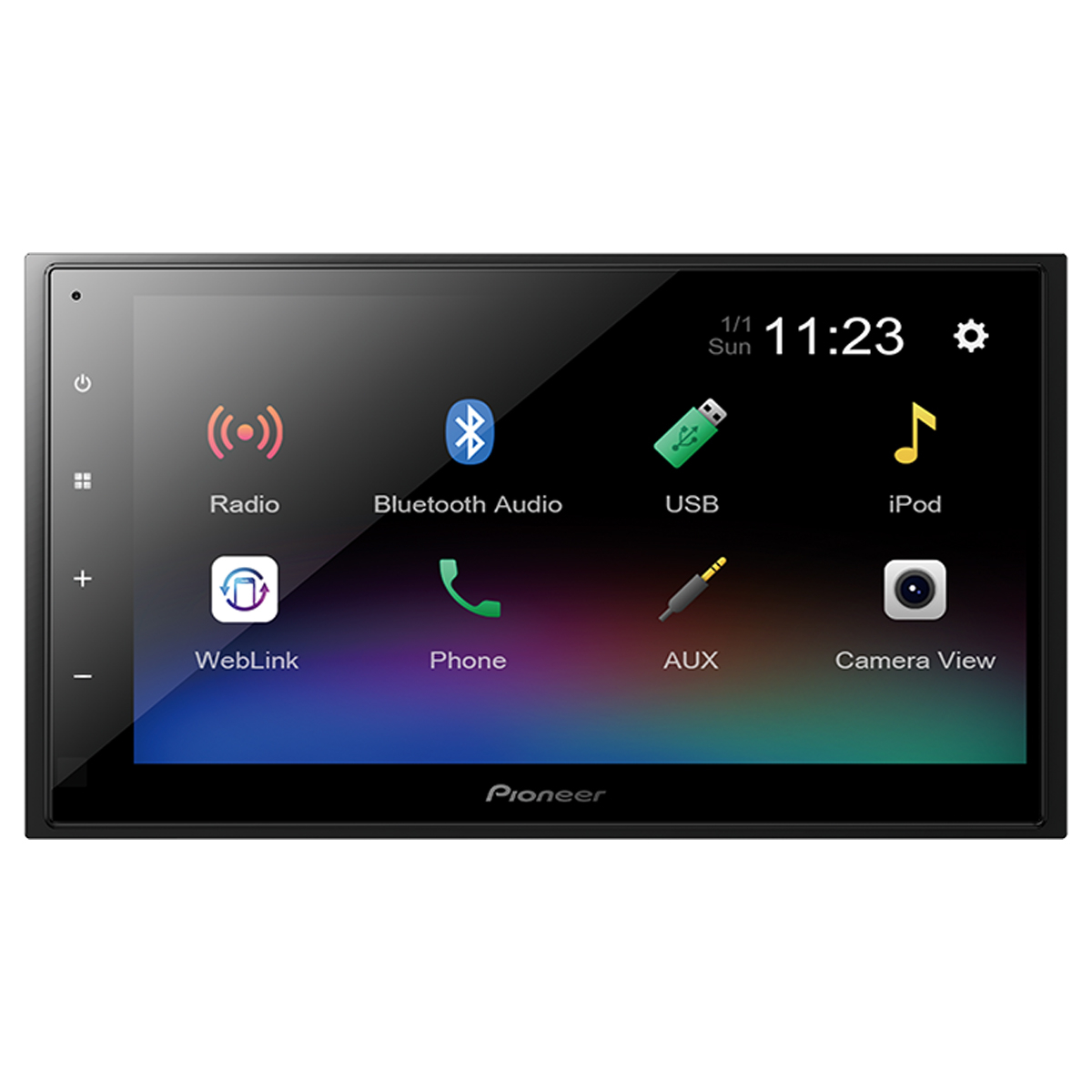 Foto do Produto Som Automotivo Pioneer DMH-A345BT - 50W - USB/AUX - Bluetooth - AM/FM - 6.8''