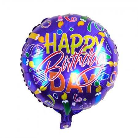 Foto do Produto Balao para Festas Happy BirthDAY Roxo