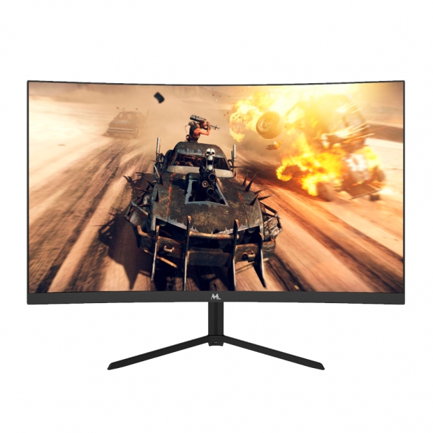 Foto do Produto Monitor Mtek M24SFV165C Curvo 24" Full HD (1920 x 1080), 165HZ, 1ms, 2xHDMI 2.0, 2xDisplayPort 1.4, 1xConector de Audio, AMD FreeSync nativa e G-Sync Compatible, RGB, Preto