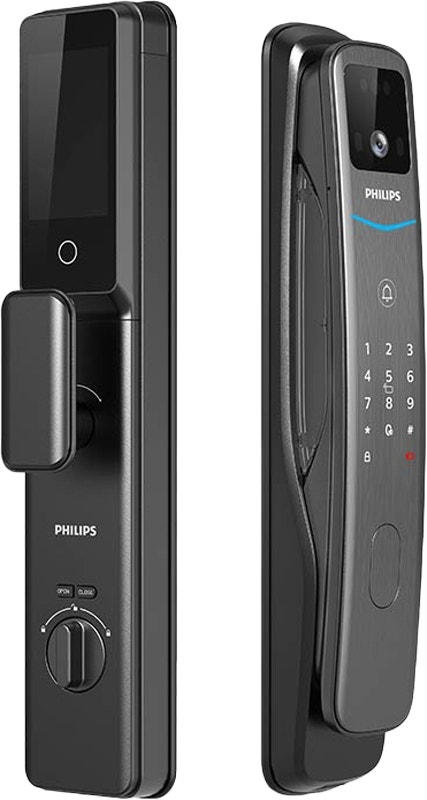 Foto do Produto Fechadura Eletrônica Digital Philips DDL702-FVP-7HWS