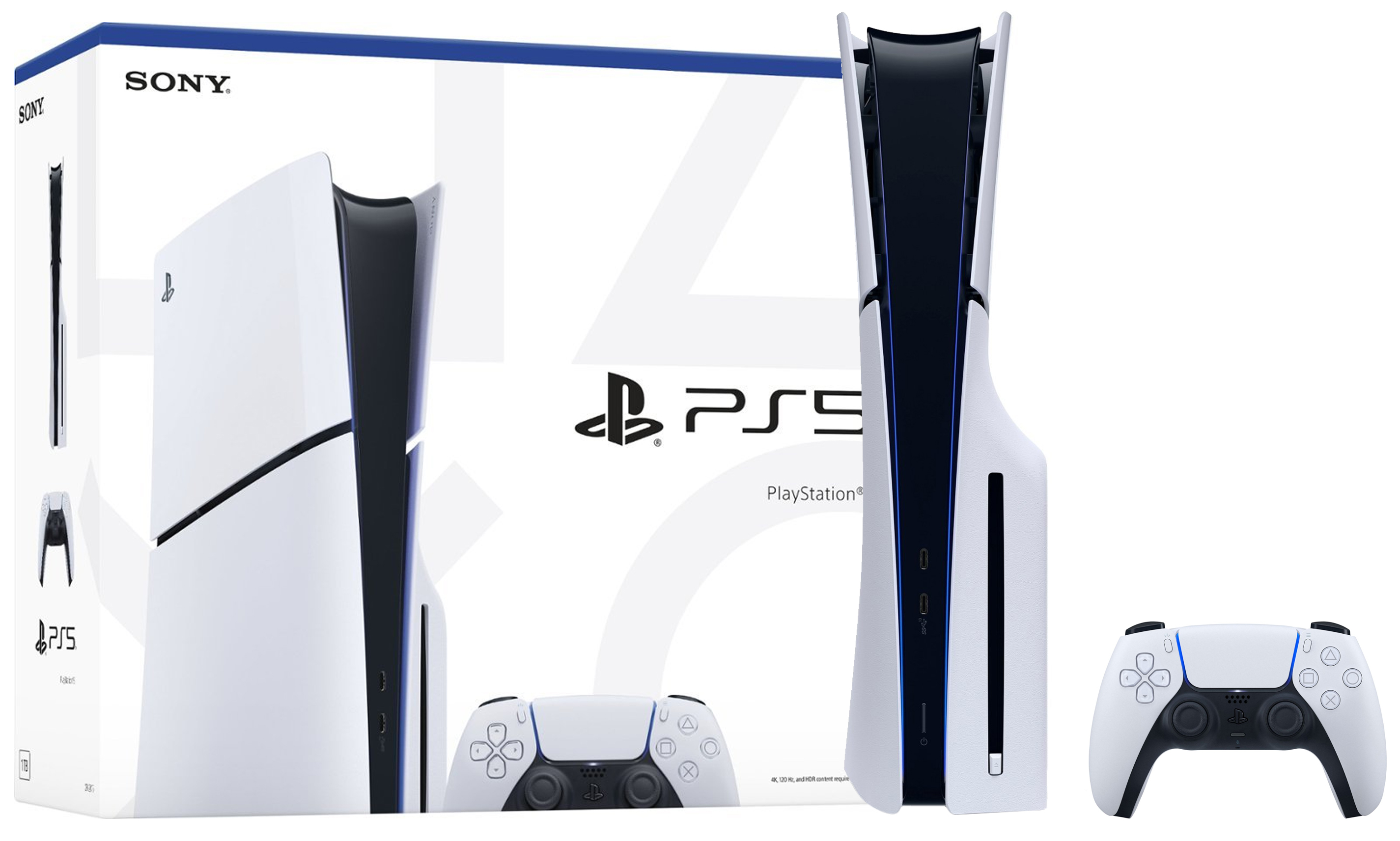 Foto do Produto Console Sony PlayStation 5 Slim CFI-2015 Disk 1TB SSD - Black/White