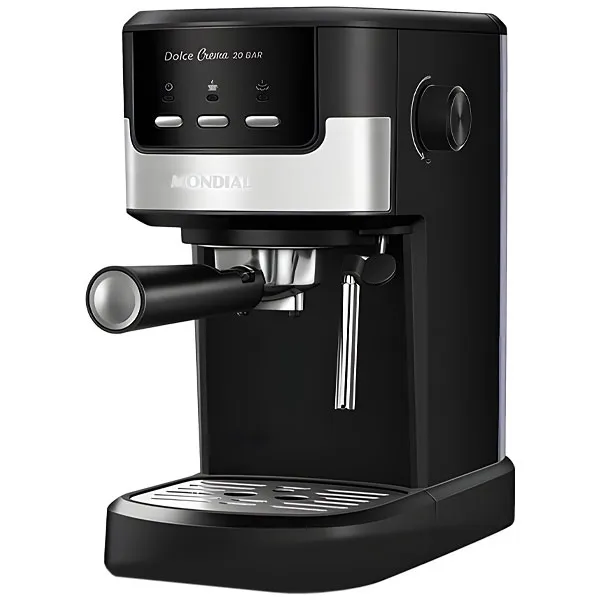 Foto do Produto Cafeteira Mondial Dolce Crema C-20-EC 1.200 watts 220V ~ 50/60 Hz - Preta/Prata