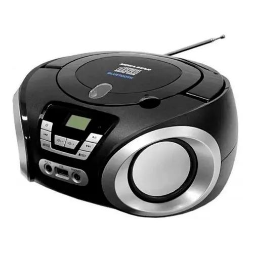 Foto do Produto RADIO TOCA CD MEGA STAR MP1842BTB FM/MP3 BLACK