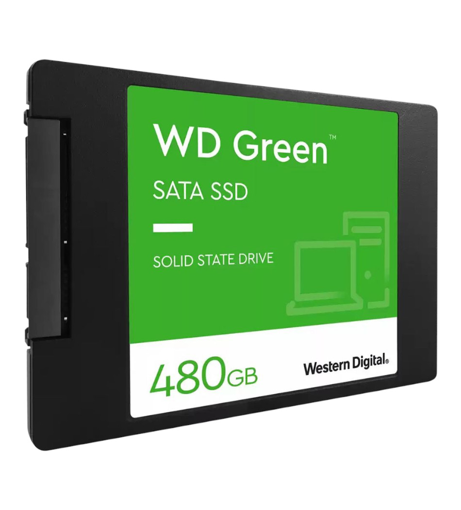 Foto do Produto HD SSD 480GB WESTERN DIGITAL SATA WD GREEN WDS480G3G0A