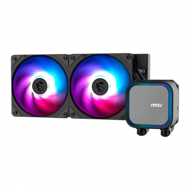 Foto do Produto COOLER WATER MSI MAG CORELIQUID A13 240 ARGB BLACK 306-7ZWCA11-L80