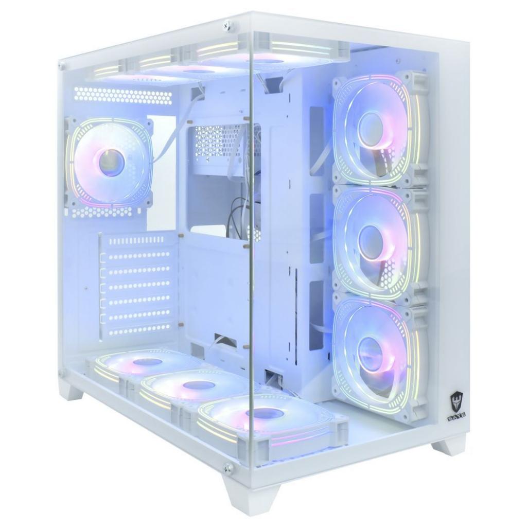 Foto do Produto Gabinete Satellite K899 Branco Com 10 Coolers E-ATX