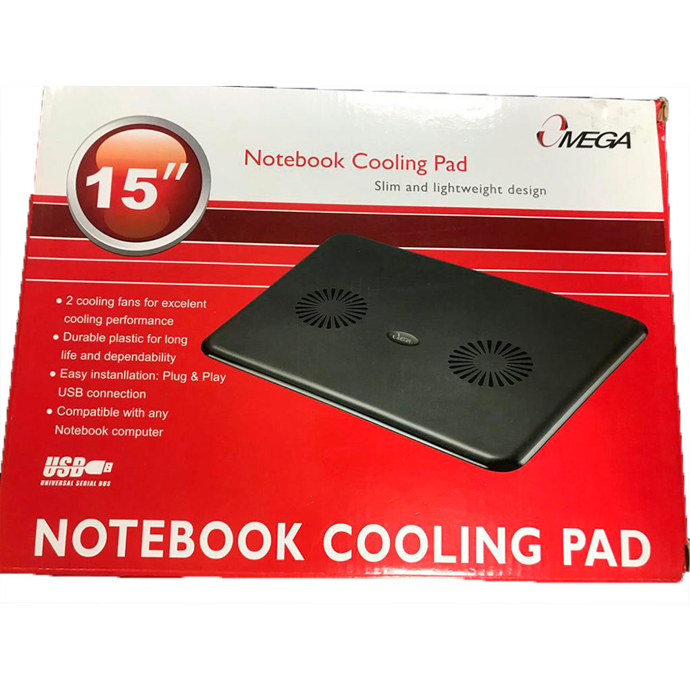 Foto do Produto NOTEBOOK SUPORTE C/2 FAN OMEGA 15`` USB PRETO - NB COOLER OMEGA