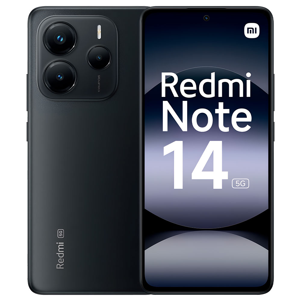 Foto do Produto Celular Xiaomi Redmi Note 14 5G 8GB de RAM / 256GB / Tela 6.67" / Dual Sim - Midnight Preto (Global)