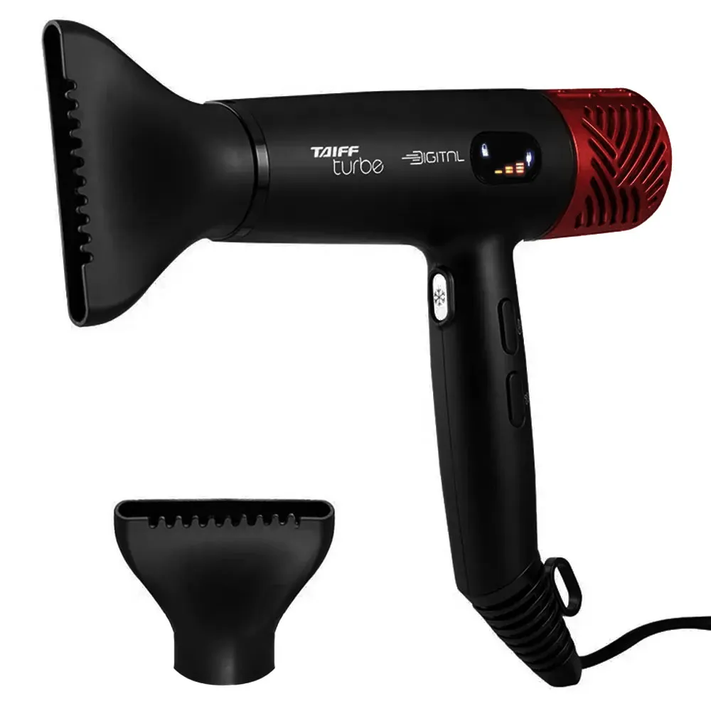 Foto do Produto Secador de Cabelo Taiff Turbe SECT24BL 2.400 watts 220V ~ 50/60 Hz - Preto/Vermelho