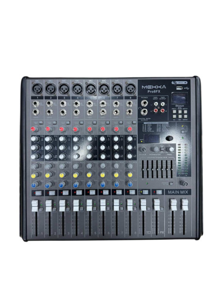 Foto do Produto MESA DE SOM MEKKA PRO8FX|CONSOLA MEKKA PRO8FX