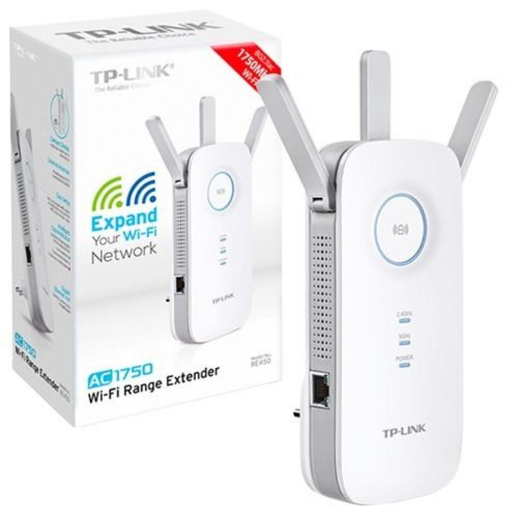 Foto do Produto Repetidor de Sinal Wifi Tp-Link RE450 AC1750 Dual