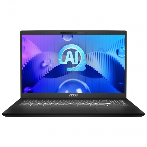 Foto do Produto Notebook MSI Modern 15 H AI C1MTG-084US, Intel Core Ultra 9 185H 2.30GHZ (5.10GHZ), AI Boost NPU, 32GB RAM, 1TB SSD, Tela 15.6" Full HD (1920x1080) IPS, Windows 11 Home Copilot+ PC, Inglês, Classic Preto