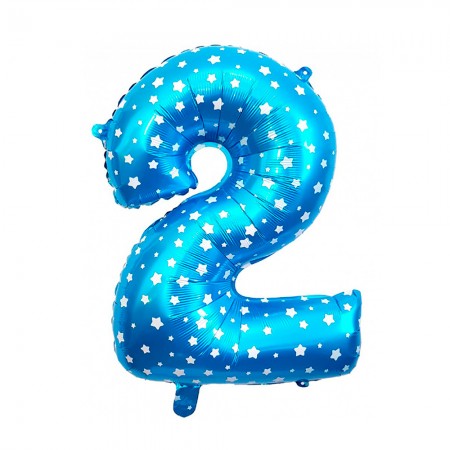 Foto do Produto Balao Numero 2 Azul 16 Polegadas