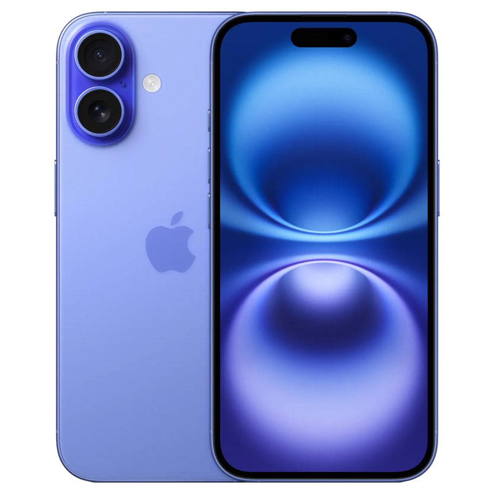 Foto do Produto Apple iPhone 16 128GB HN Tela Super Retina XDR 6.1 Cam Dupla 48+12MP/12MP iOS 18 - Ultramarine