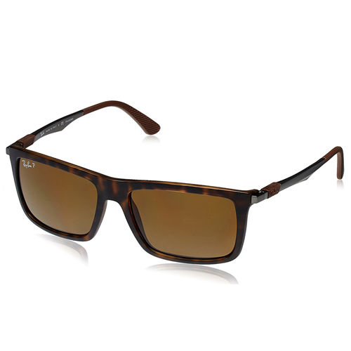 Foto do Produto Óculos de Sol Ray-ban RB4214 6092/83, Masculino, Tamanho 59-17-145 3N - Marrom