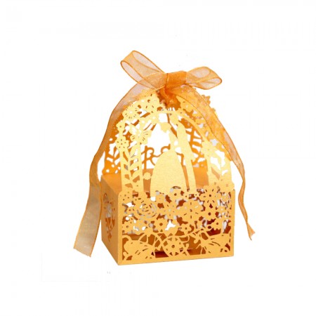 Foto do Produto Caixas de Lembrancinhas para Festa Noivos T12 Dourado 25pcs