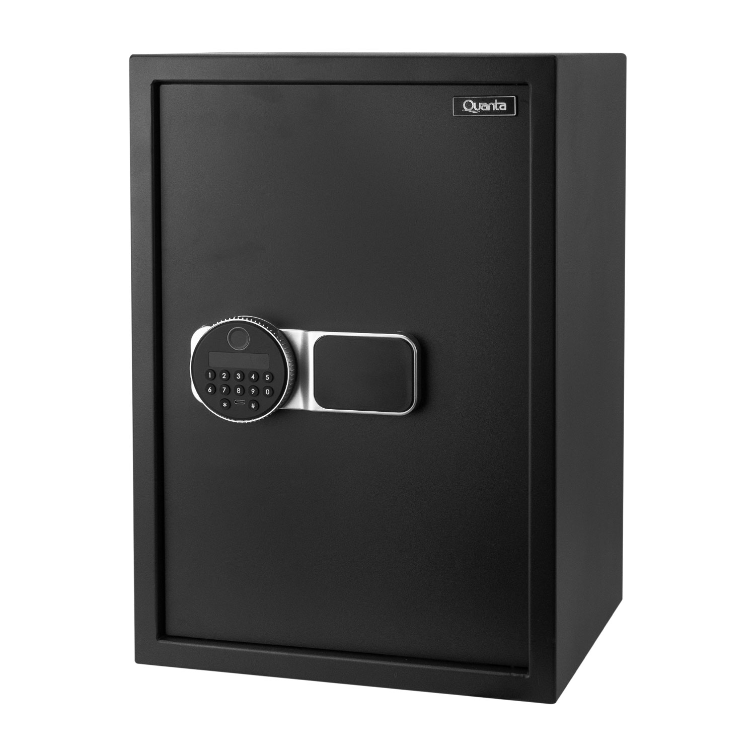 Foto do Produto Cofre Quanta QTCFB43 - 43L - 12 Dígitos - Com Impressão Digital - Preto