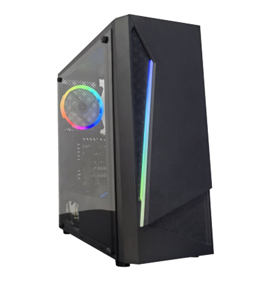 Foto do Produto GABINETE GAMER SATELLITE ATX 1102K RGB COOLER