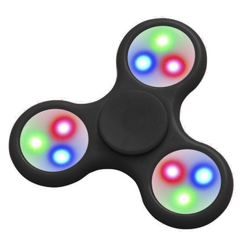 Foto do Produto Spinner Fidget Anti Stress LED Preto