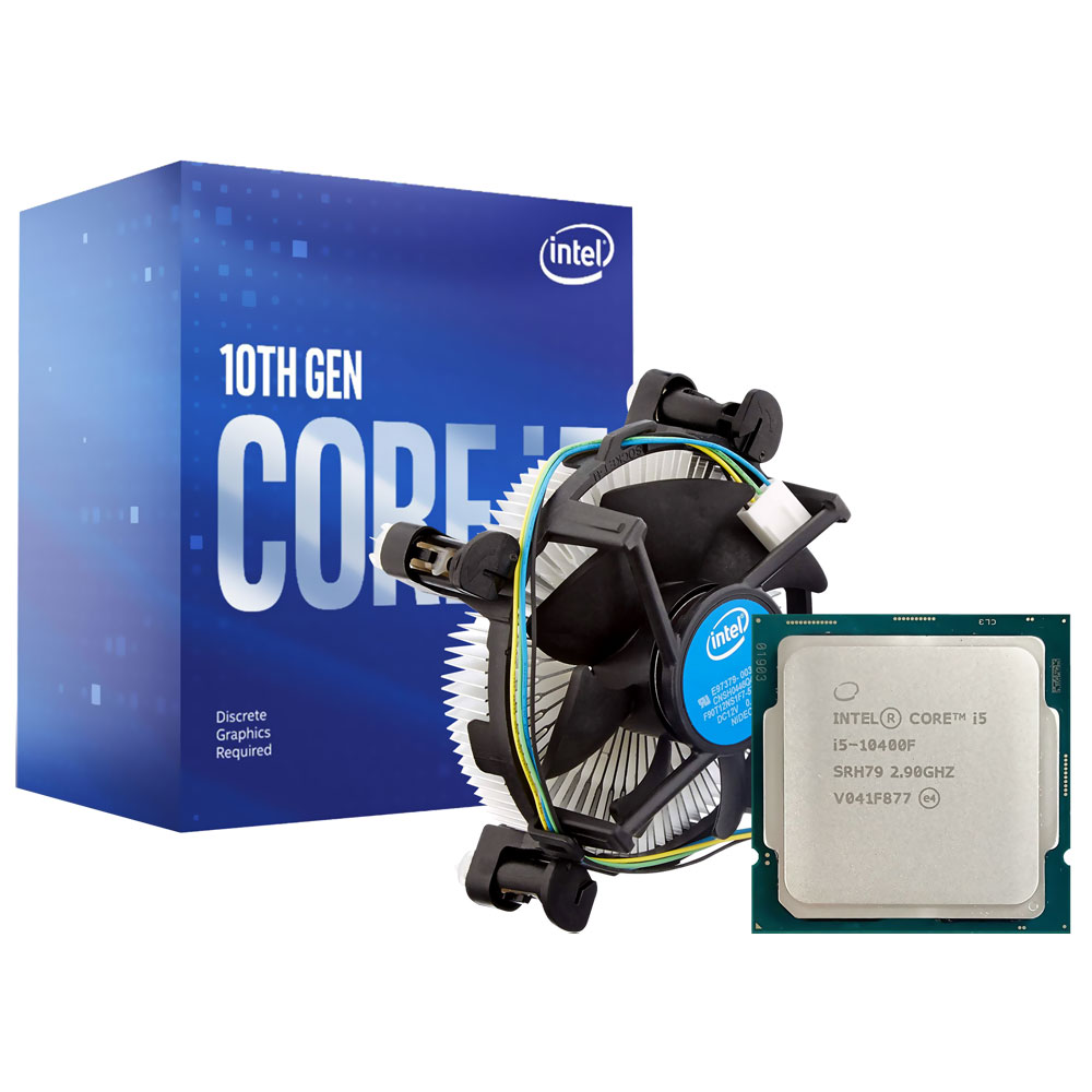 Foto do Produto Processador Intel Core i5 10400F Socket LGA 1200 / 2.9GHz / 12MB