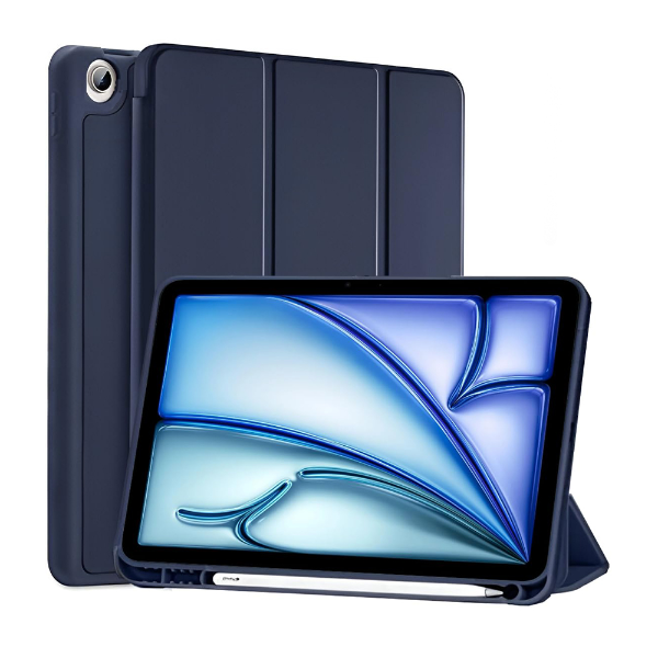 Foto do Produto Capa / Protetor para Tablet Ipad 10.2 19/20/21 4Life com Compartimento para Pencil - Dark Blue
