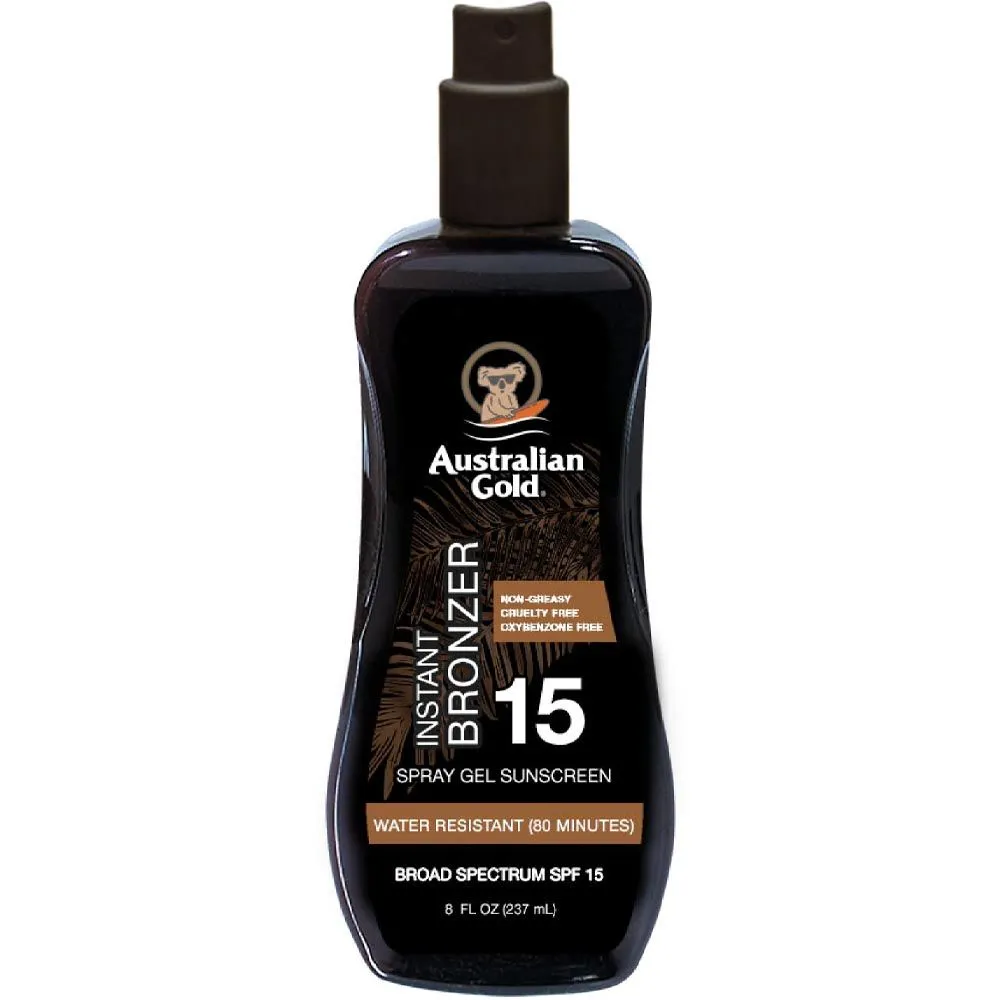 Foto do Produto AUSTRALIAN GOLD PROTECTOR SOLAR INSTANT BRONZER SPRAY SPF15 237ML