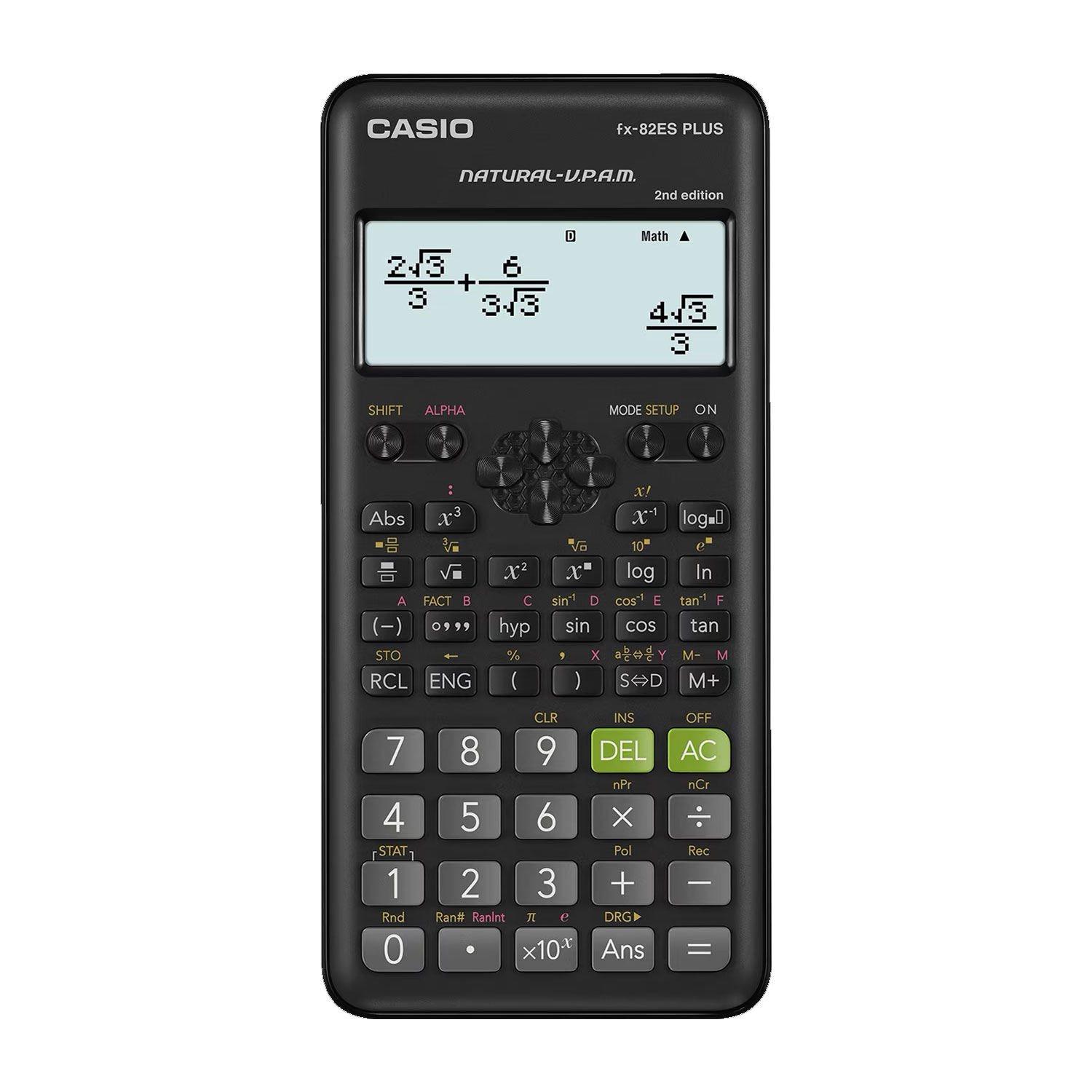 Foto do Produto Calculadora Científica Casio FX-82ES PLUS 2nd Edition - 12 Dígitos - Preto