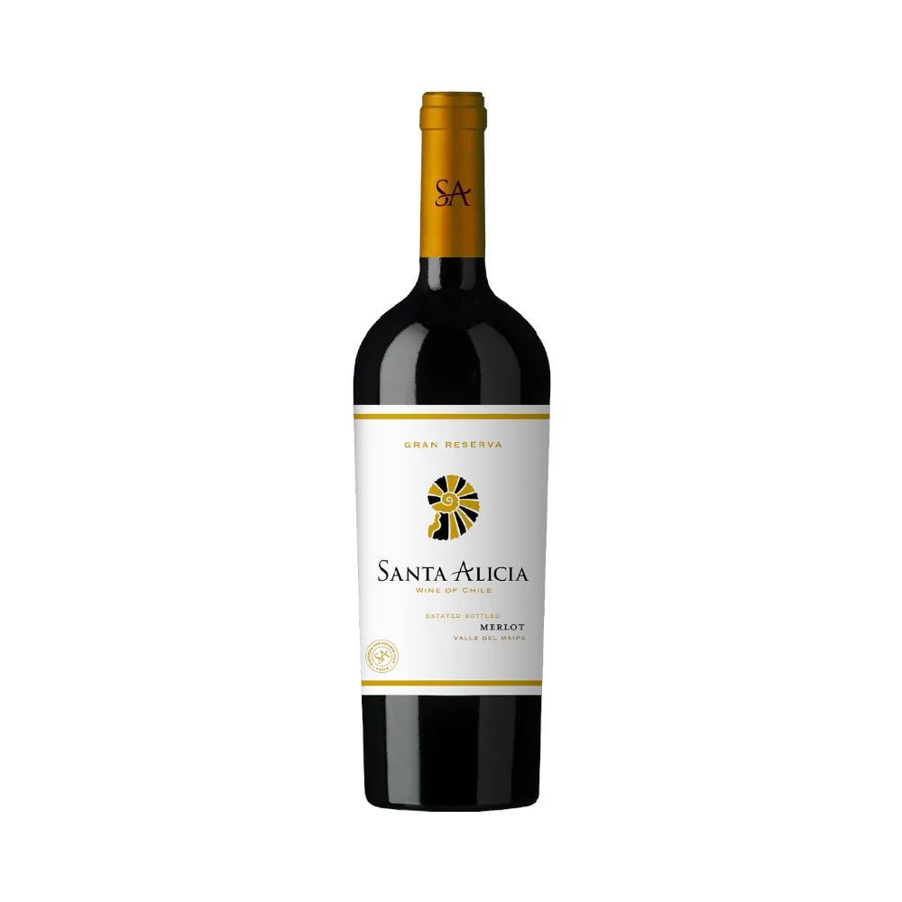 ワイン Santa Alicia Gran Reserva Merlot 2014 SANTA ALICIA VINO GRAN RESERVA MERLOT 750ML CON 14% - na loja New