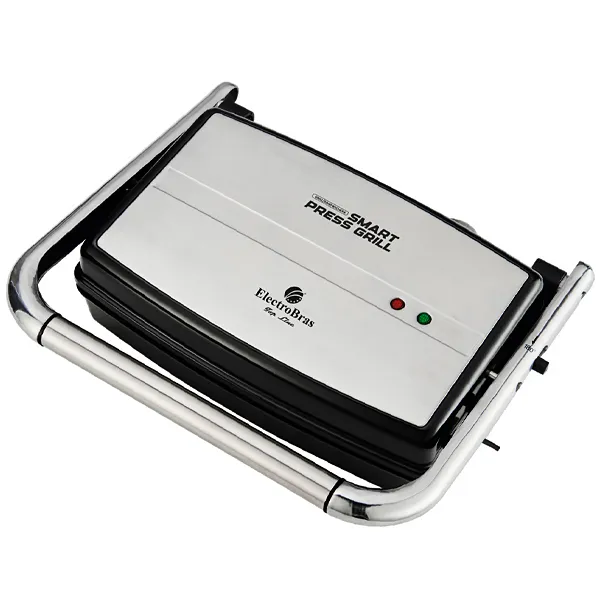 Foto do Produto Sanduicheira e Grill Electrobras Smart Press Grill EBPG-02 1.200 watts 127V ~ 60Hz - Prata/Preta