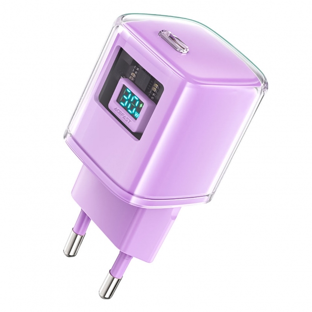 Foto do Produto CARREGADOR ACEFAST A53 30W USB-C ALFALFA PURPLE