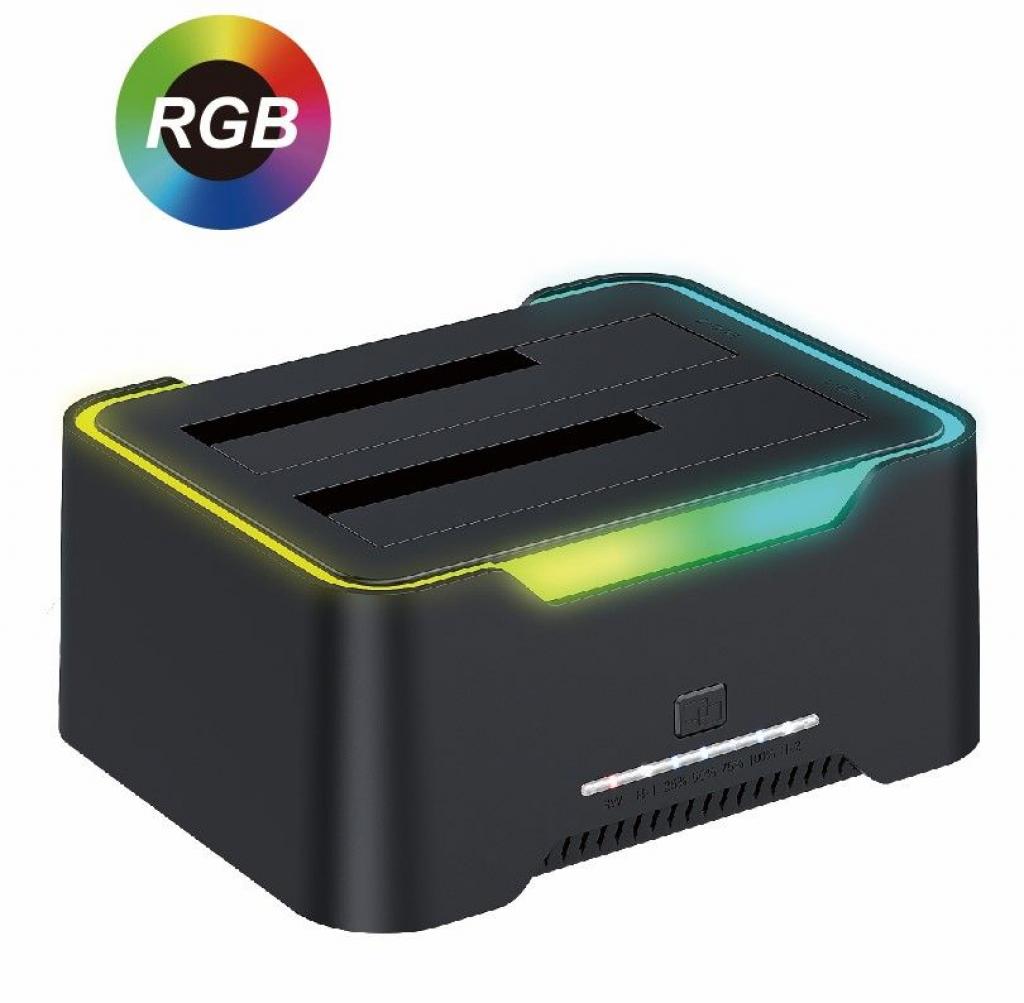 Foto do Produto Dockstation Para HD 2.5"/3.5" Sate AX237 10TB USB3.0