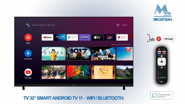 Foto do Produto TV 32 MTEK MK32FSAH SMART ANDROID 11 WIFI/BT