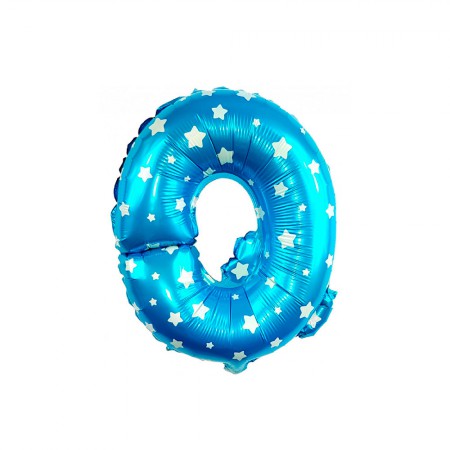 Foto do Produto Balao Letra Q Azul 16 Polegadas