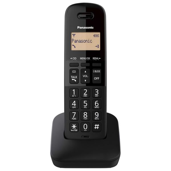 Foto do Produto Telefone Sem Fio Panasonic KX-TGB310LAB - 1 Base - 110V - Preto