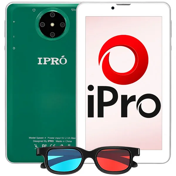 Foto do Produto Tablet IPRO Speed-4 4G 32GB/2GB RAM de 7" 2MP/2MP - Verde/Branco
